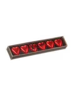 Chocolatier Red Hearts 6 Pack x 6